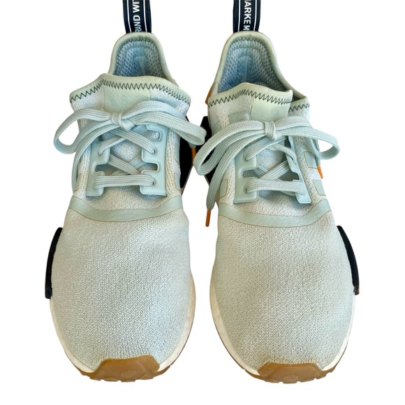 ADIDAS NMD R1 Running Sneakers Vapour Green Gold BD8028 Women Size 8 - Picture 1 of 11